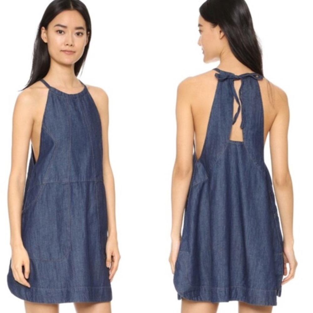 Free People Blue Jean Baby Dress